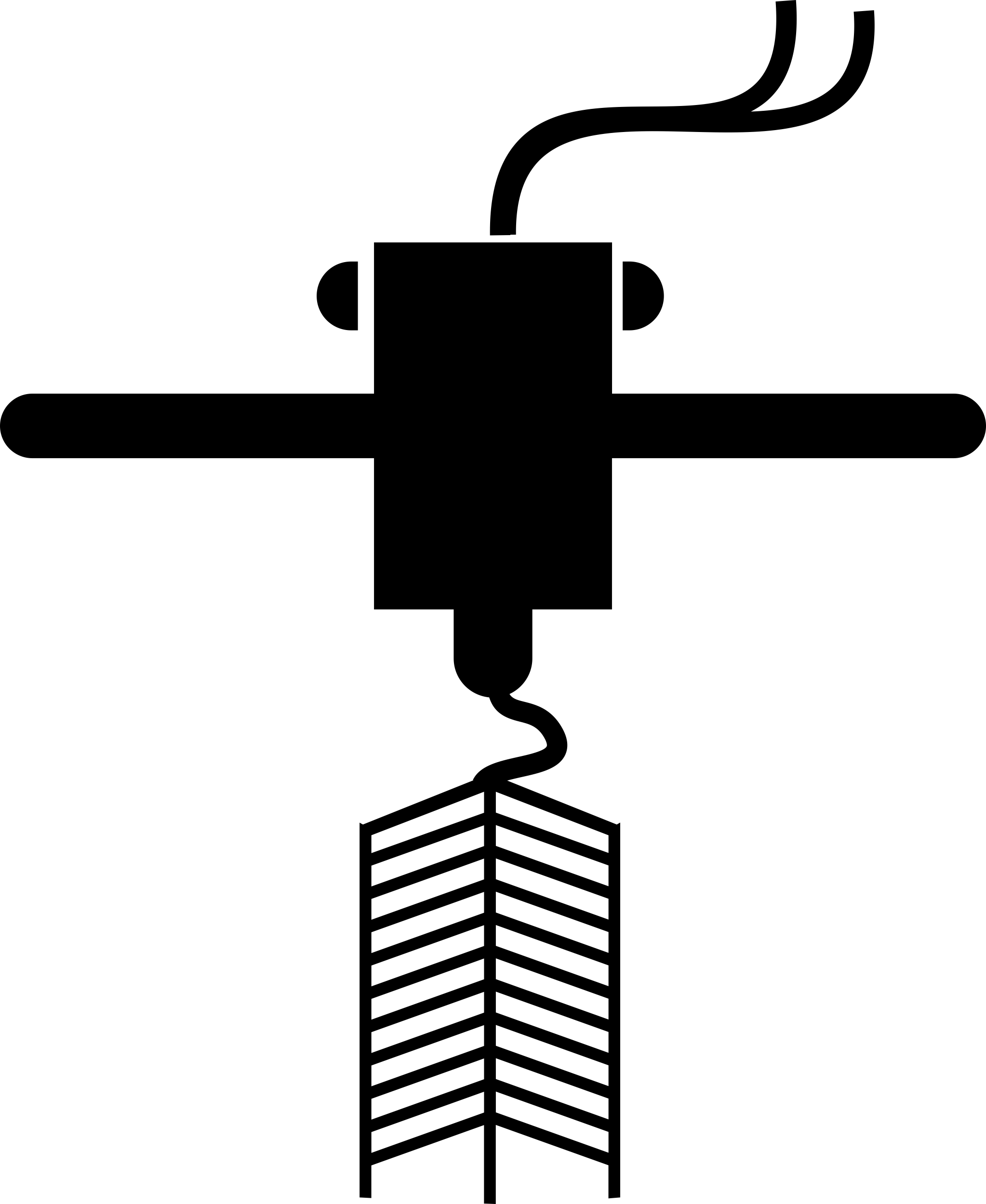 3D Printer Printing Something Line Art Illustration Svg Free Vectors